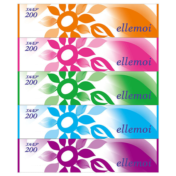 エルモア ティシュー 200W5箱組 (12パック入)