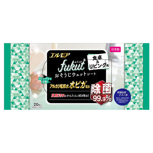 エルモア fukut おそうじシート 食卓&リビング用 20枚 (24パック入)