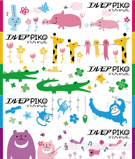 エルモア ピコティシュー【ゆるあにまる】 160W5箱組 (12パック入)