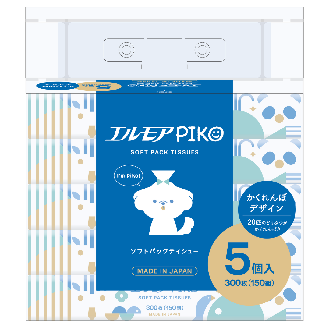 エルモア ピコソフトパックティシュー150W5組（24パック入