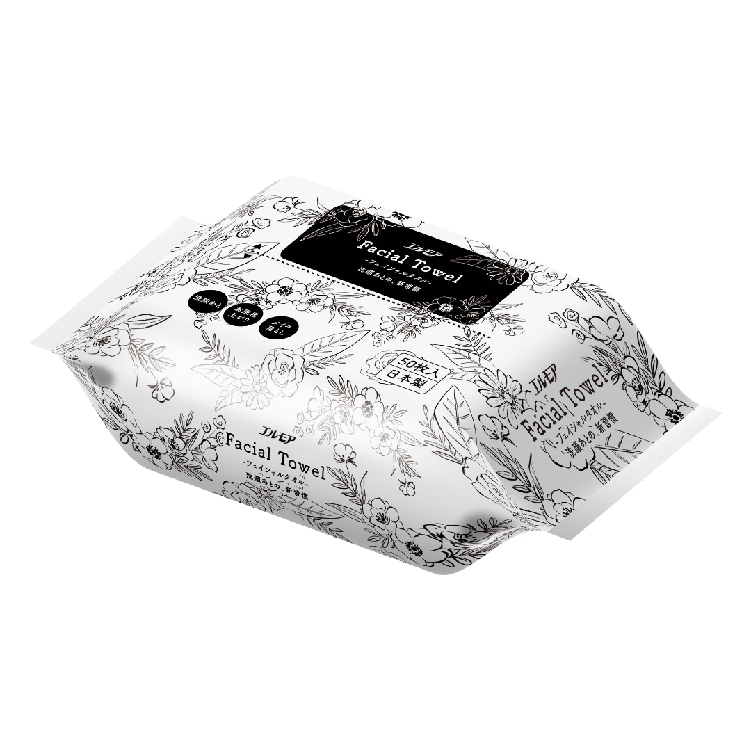エルモア フェイシャルタオル50枚(40パック入)