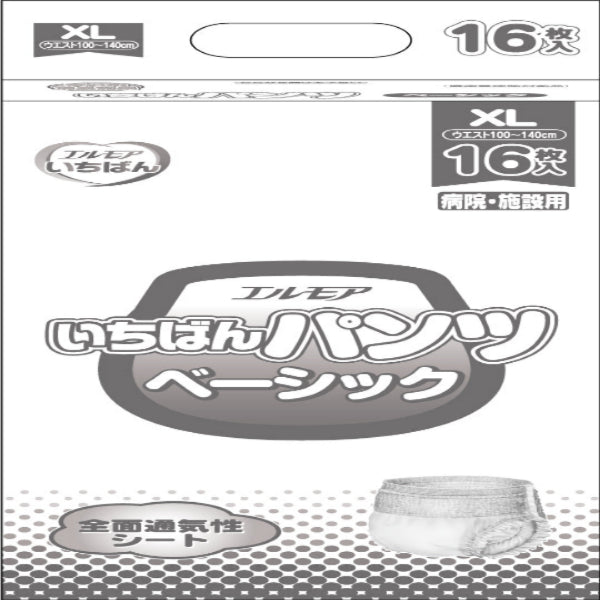 エルモアいちばん パンツベーシック XL 16枚(6パック入)