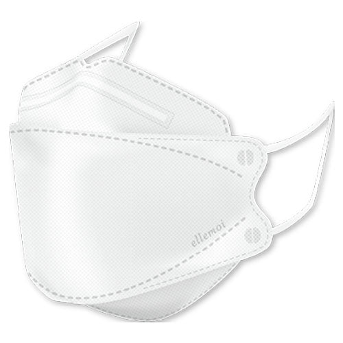 エルモア肌ともマスク フラワー ホワイト 24枚