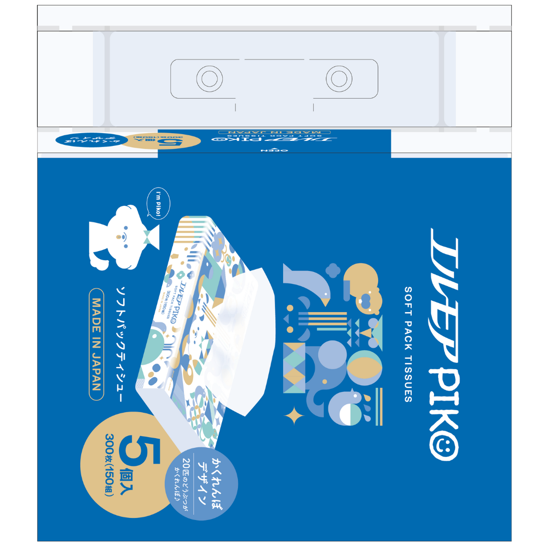 エルモア ピコソフトパックティシュー150W5組（24パック入）