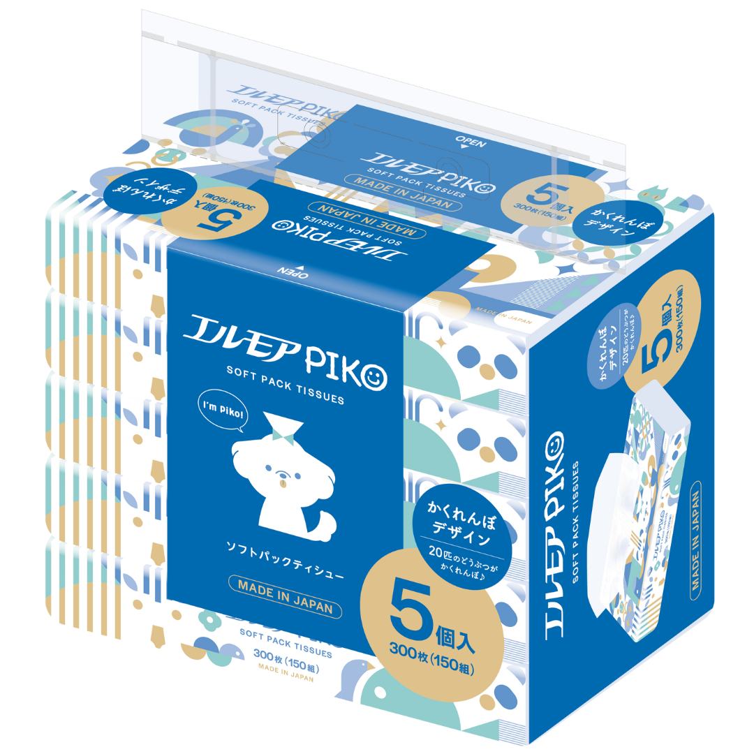 エルモア ピコソフトパックティシュー150W5組（24パック入）