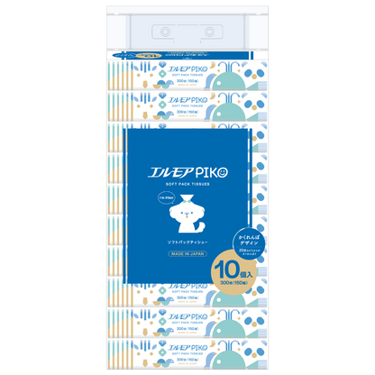 エルモア ピコソフトパックティシュー150W10組（12パック入）