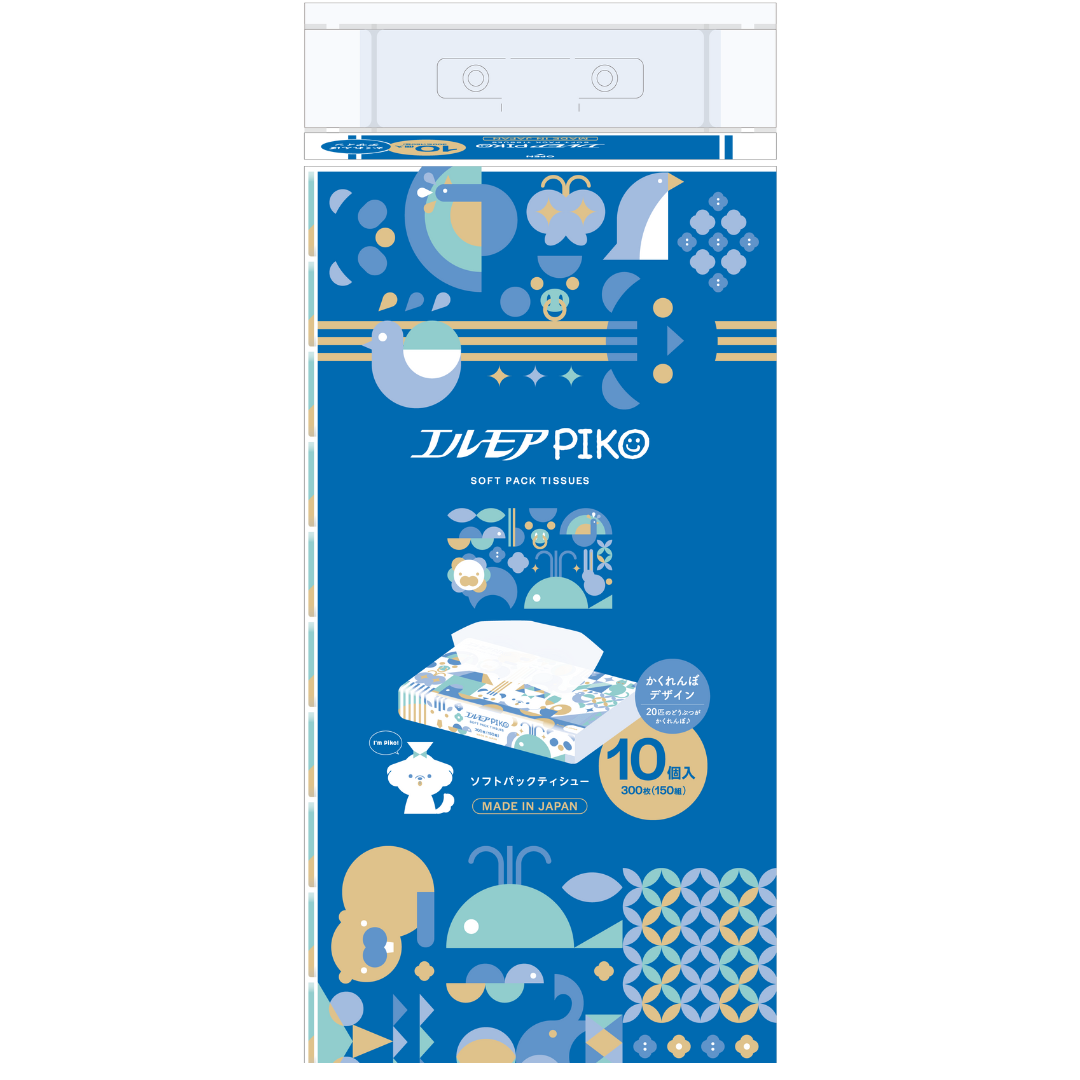 エルモア ピコソフトパックティシュー150W10組（12パック入）
