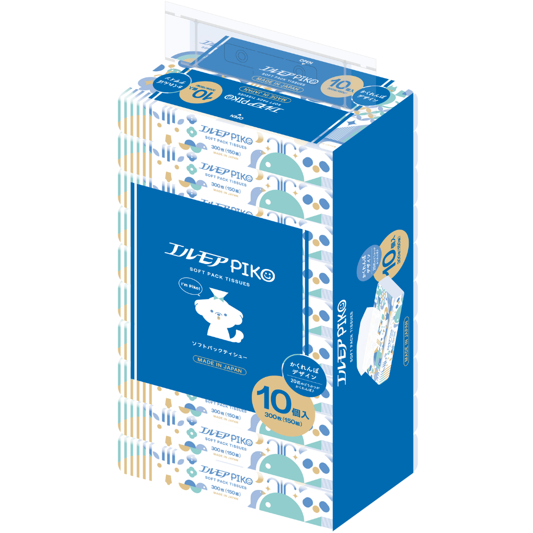 エルモア ピコソフトパックティシュー150W10組（12パック入）