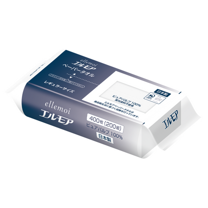 エルモア ペーパータオル レギュラーサイズ 200W（36パック入）