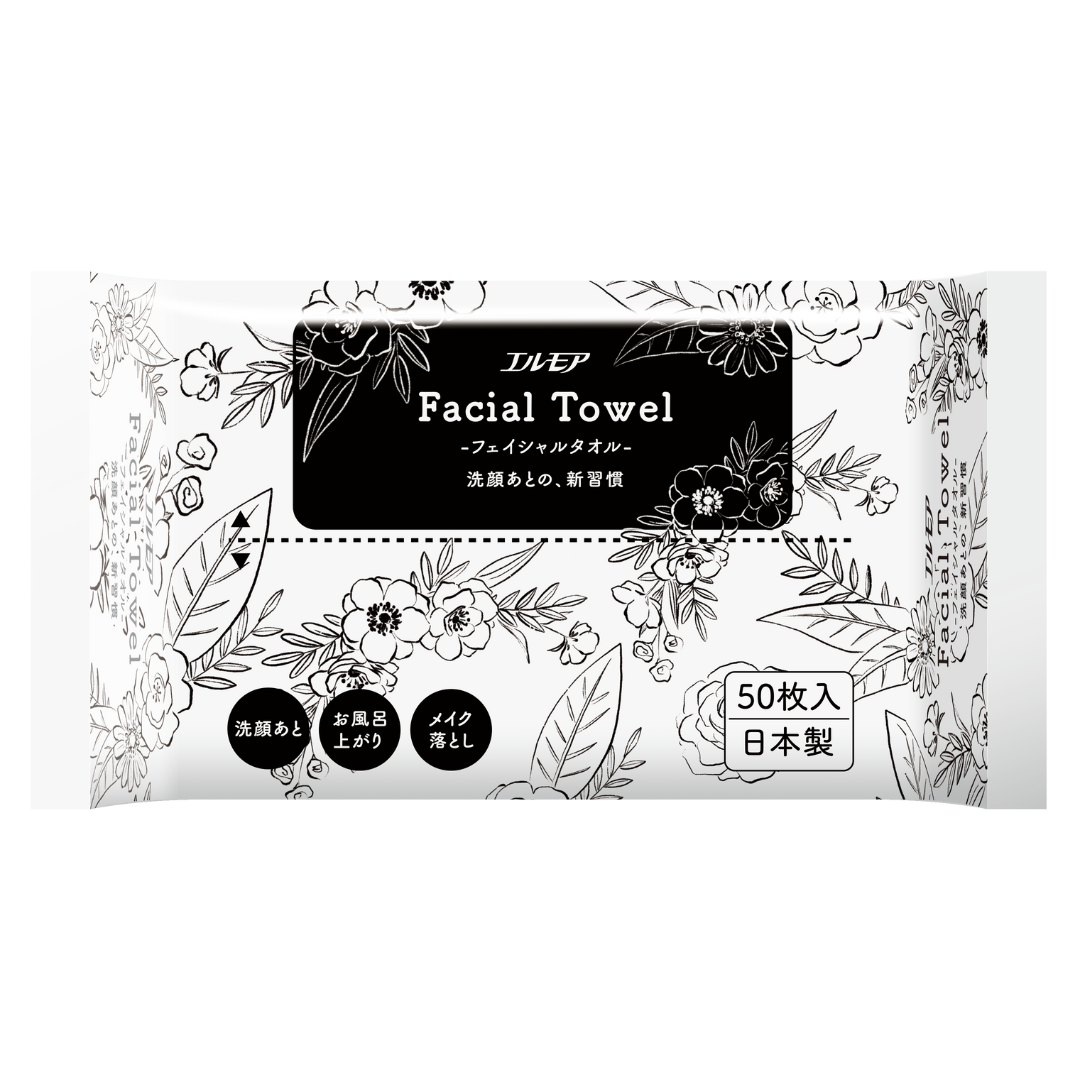エルモア フェイシャルタオル50枚(40パック入)